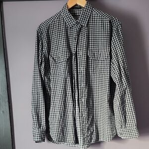 Pendleton Men's Blue and Grey Plaid Shirt